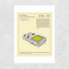 Video Game System Patent Print A4