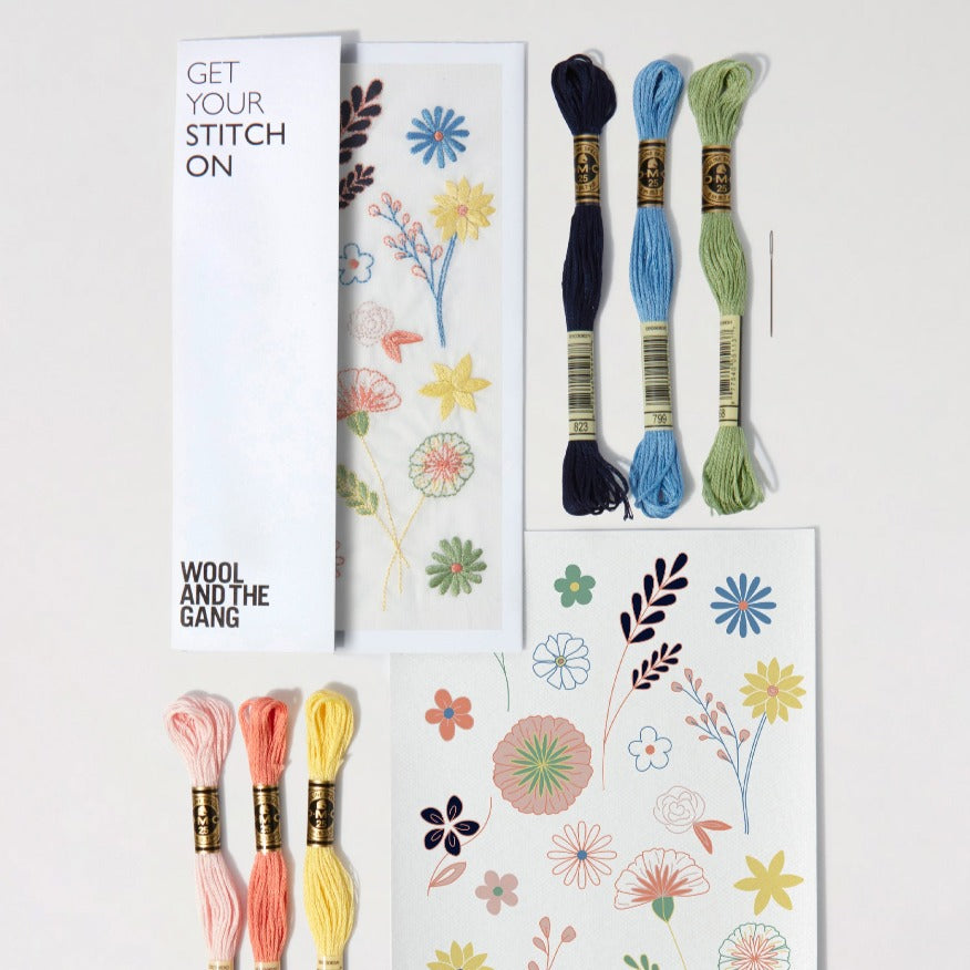 Embroidery Kit - Wild Flowers