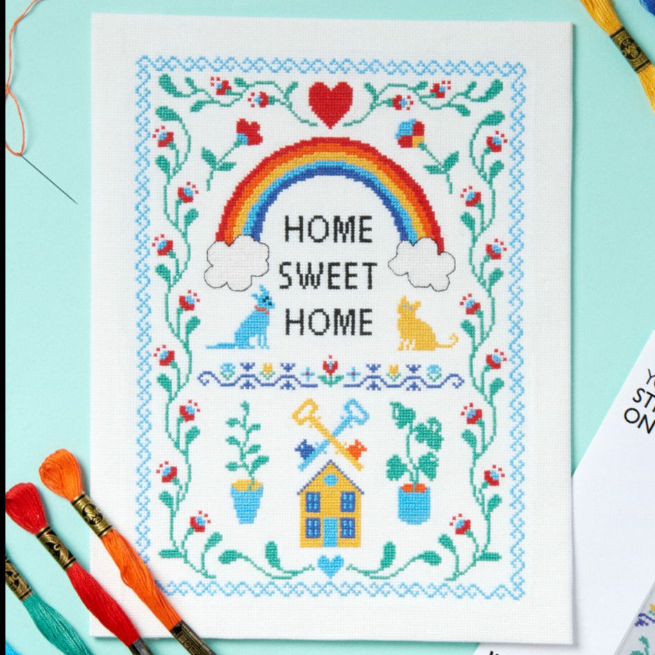 Cross Stitch Kit - Home Sweet Home
