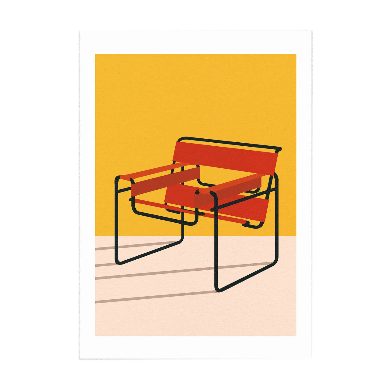 Wassily Chair Marcel Breuer Print A4