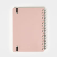 Cuero Two Toned Petrol and Soft Pink A5 Leather Notebook