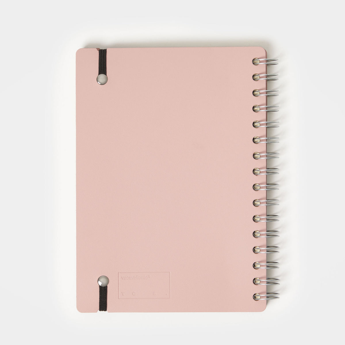 Cuero Two Toned Petrol and Soft Pink A5 Leather Notebook