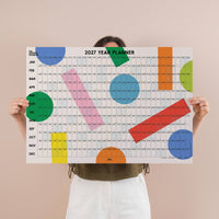 the Design Museum x Good Tuesday 2027 Dots & Grids Wall Planner