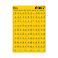 the Design Museum x Good Tuesday 2027 Yellow Wall Planner