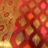 Bandhani Patola Saree Burgundy