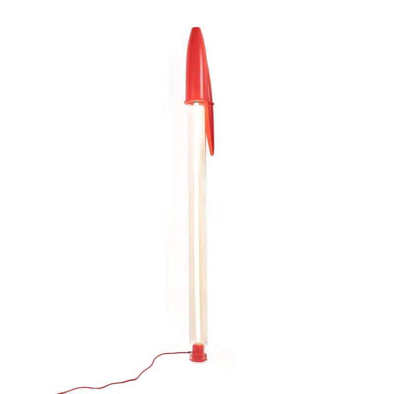 BIC red pen shaped lamp