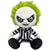 Tim Burton's Beetlejuice plush toy angry face wearing classic black and white striped suit