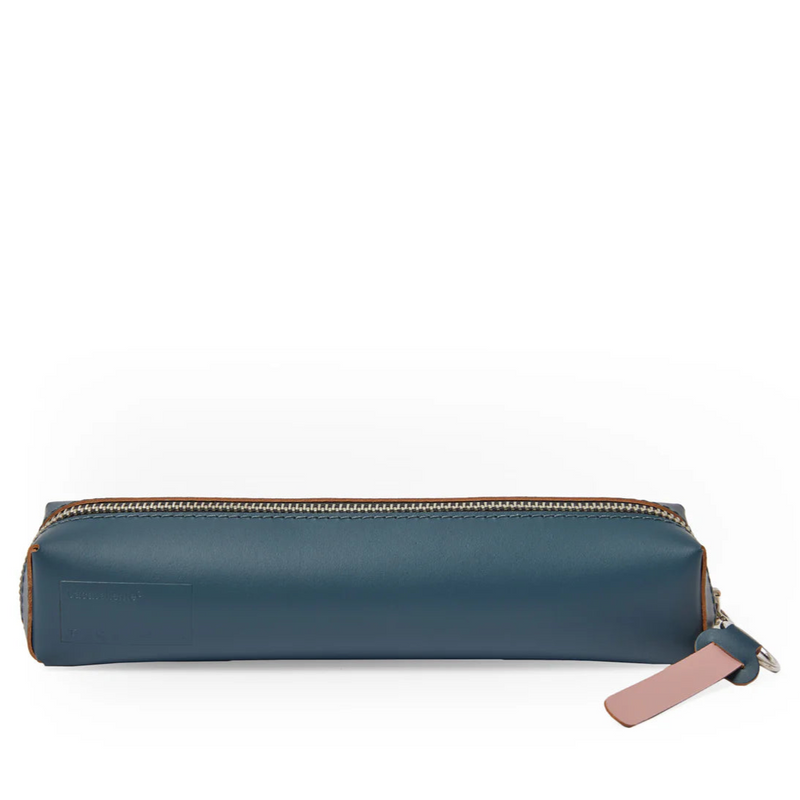 Cuero Pink and Petrol Tube Pencil Case
