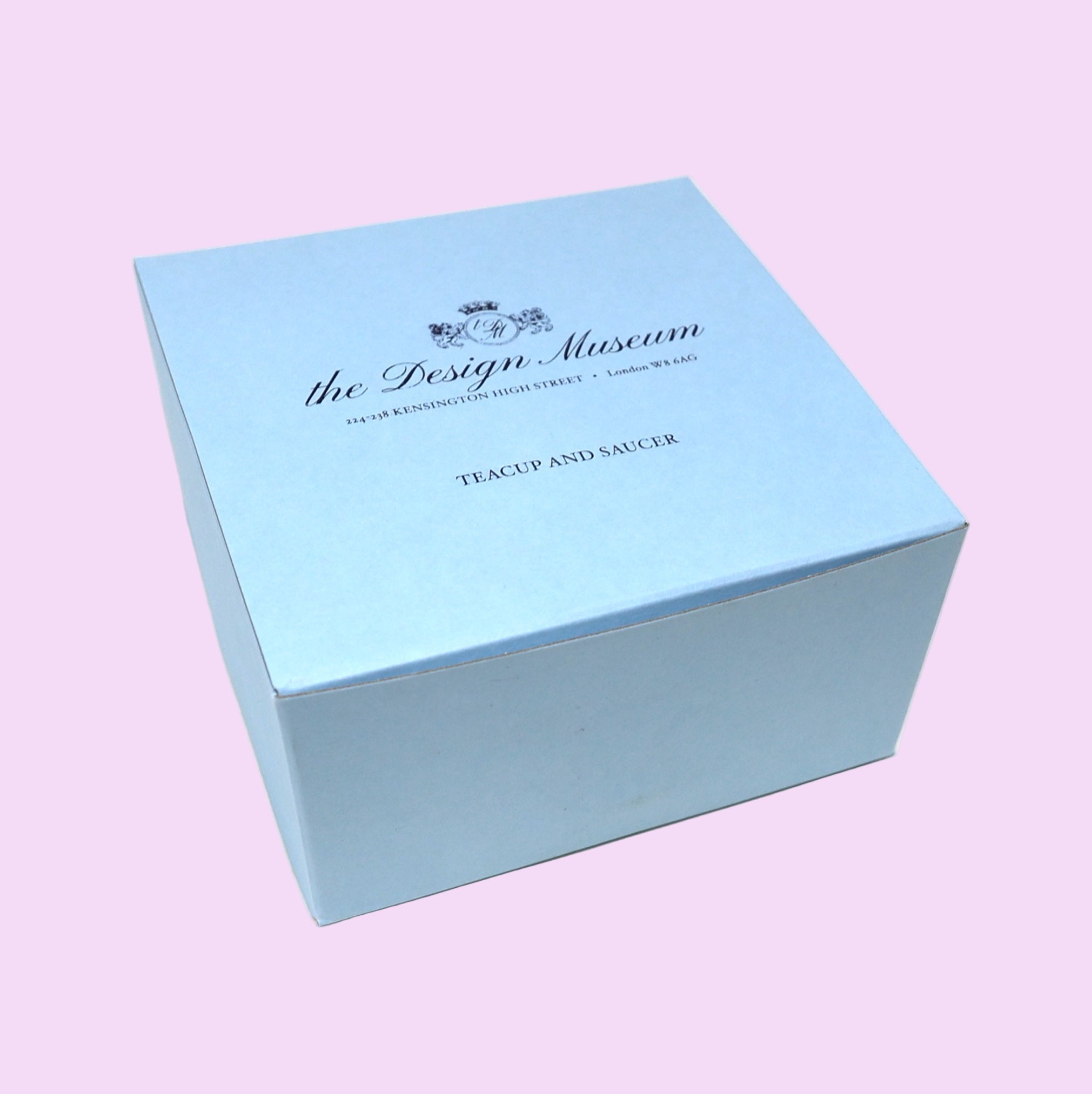 Light blue box with 'the Design Museum' branding on a white background