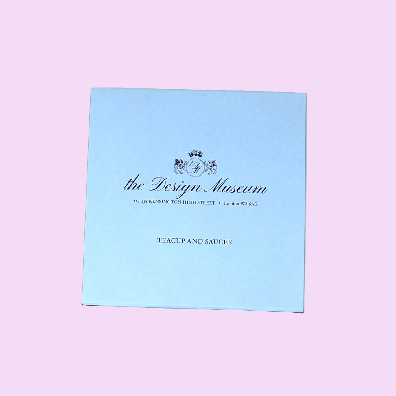 Light blue box with 'the Design Museum' branding on a white background