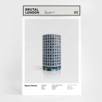Brutalist tower model kit