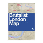 brutalist map of London