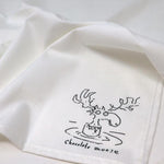 A moose illustration on a napkin