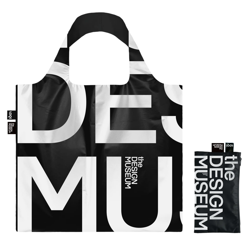 Large folding tDM black and white bag