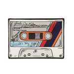 Cassette mix tape shaped leather card holder.
Girls on film
I ran (so ar away)
Forever young
It's my life