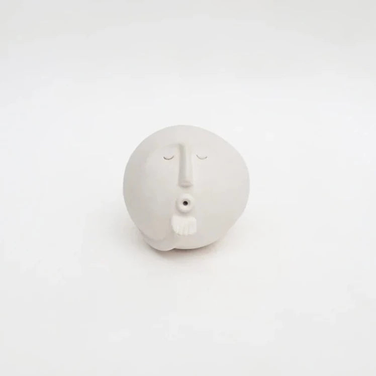 Clayhead ceramic sculpture 