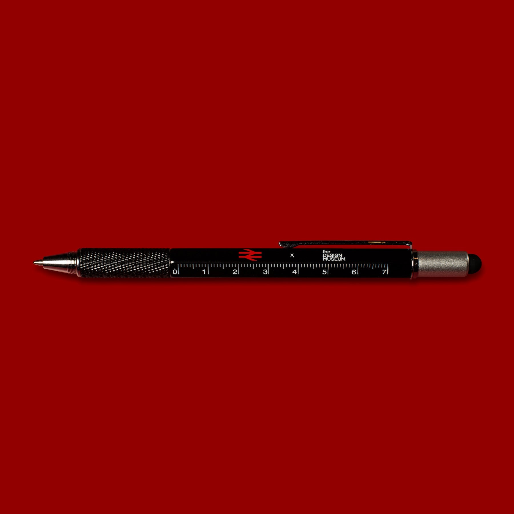 Double Arrow Rail Logo Pen by the Design Museum - Black