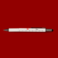 Double Arrow Rail Logo Pen by the Design Museum - White