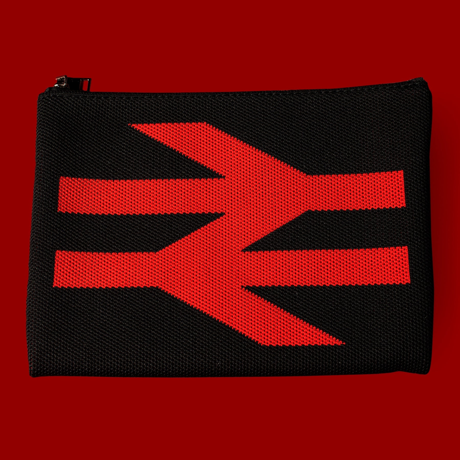 Double Arrow Rail Logo Zip Pouch by the Design Museum