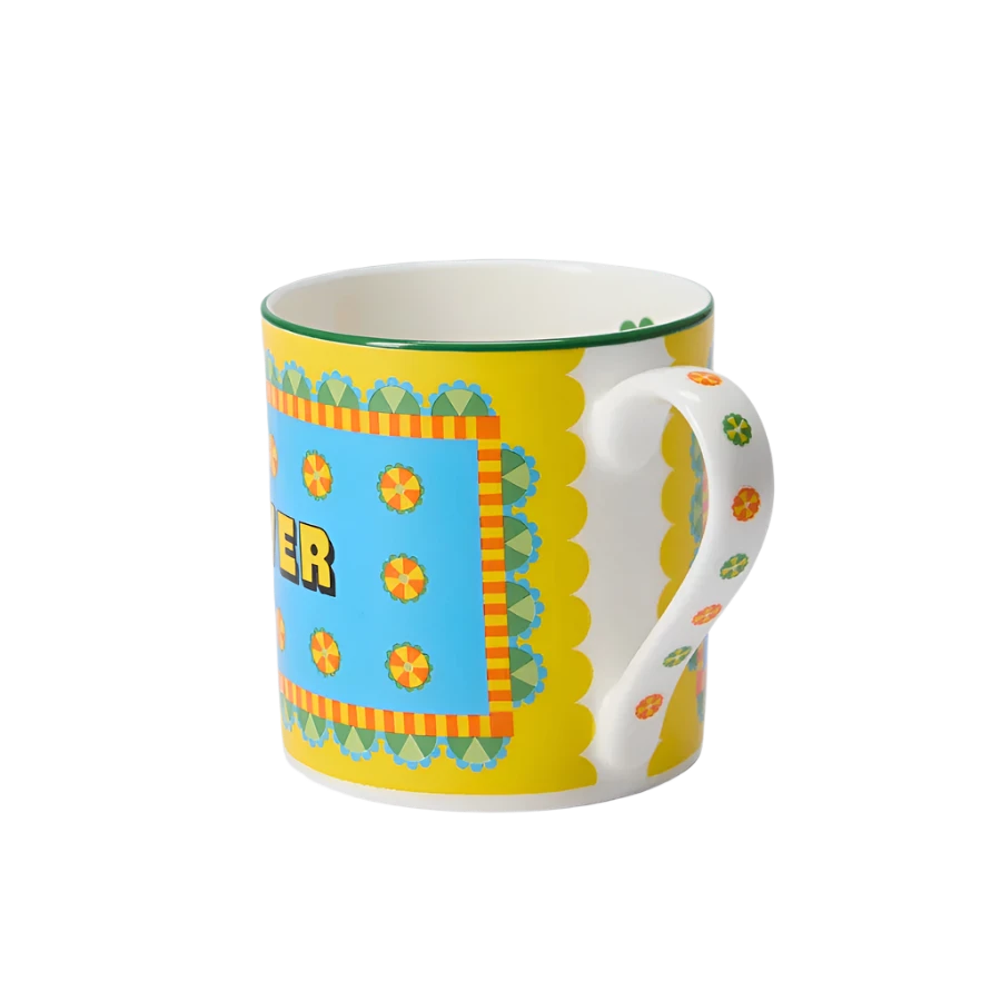 Yinka Ilori yellow china mug