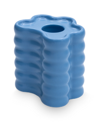Large Blue Flora Candle Holder