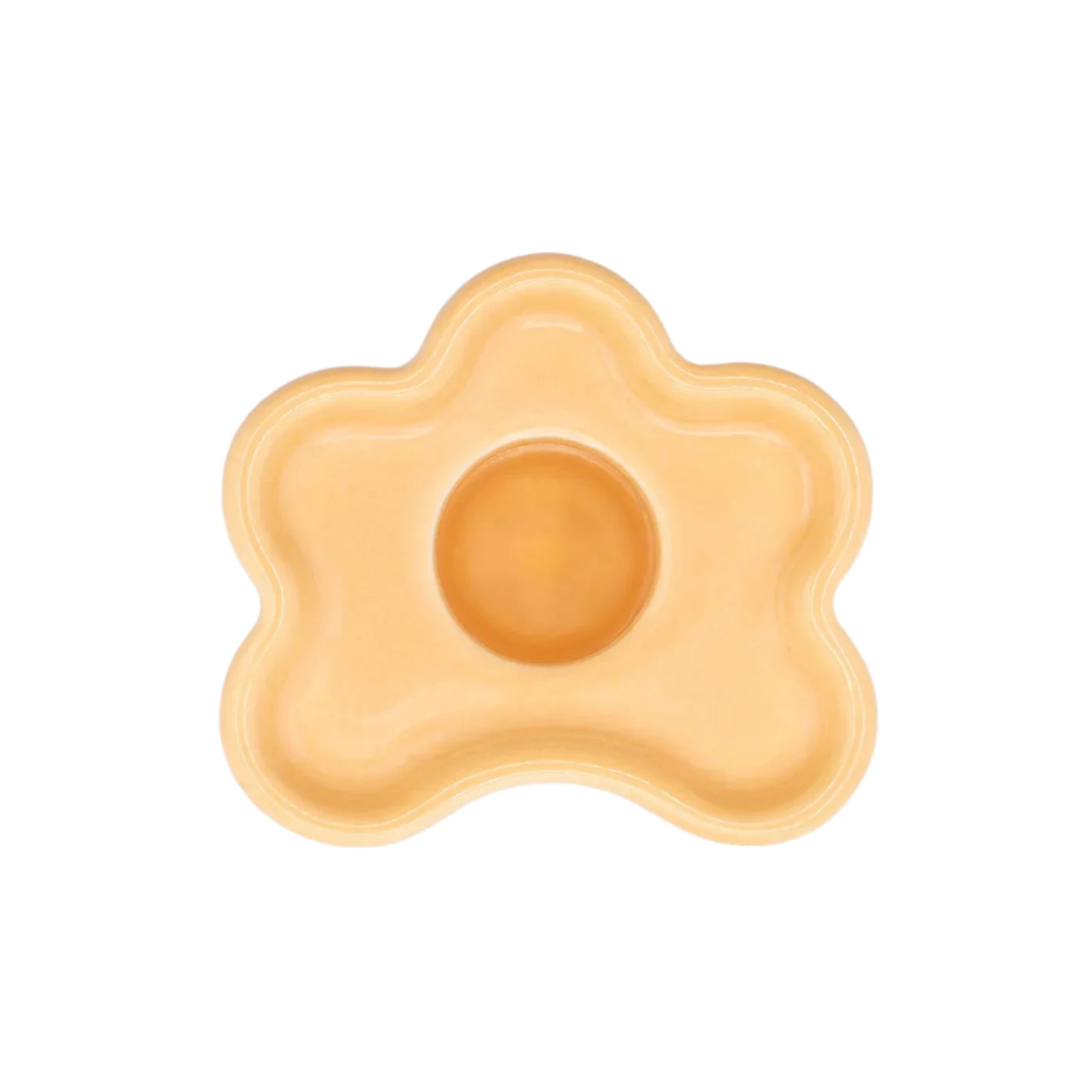 Small Tangerine Flora Candle Holder