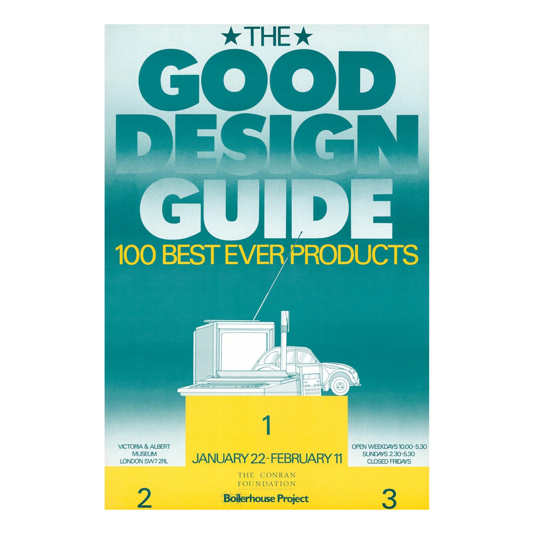 The Good Design Guide 1985 Unframed Archive Exhibition Poster - 75 x 50 cm