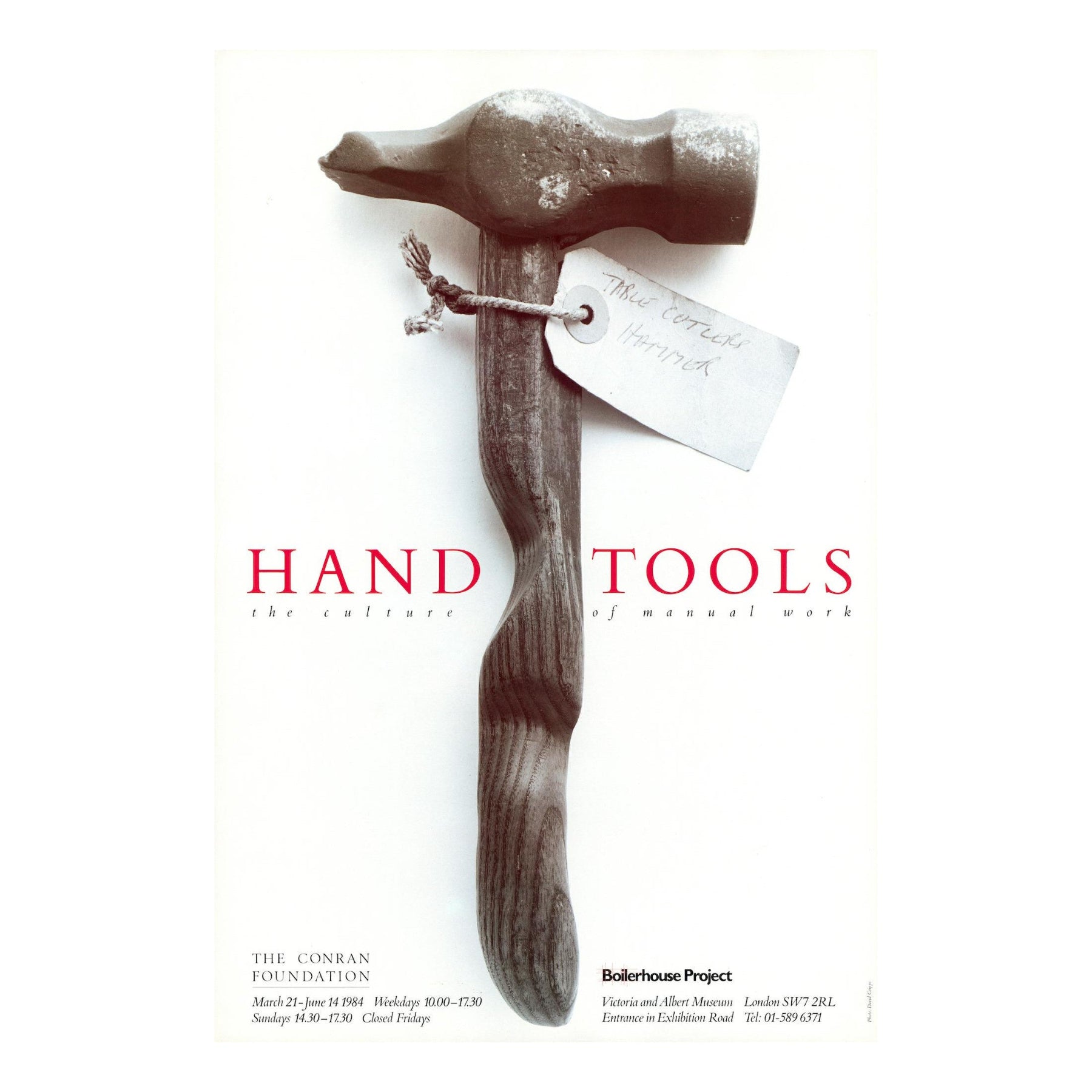 Hand Tools 1984 Unframed Archive Exhibition Poster - 75 x 50 cm