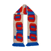 Colourful scarf on a white background