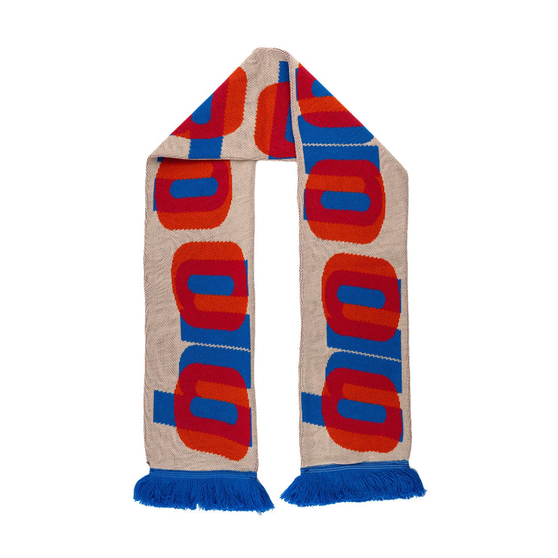 Colourful scarf on a white background