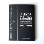 Frontcover of a black book called Have I Met you Before on a white background