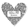 Heart Sticker by Keith Haring