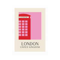 London Phone Box Print - 30x40cm