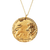 Lion solid gold necklace closeup