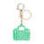 Green miniature bag charm