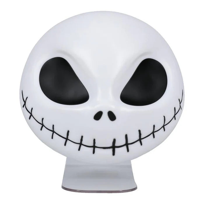 front face picture of The Nightmare Before Christmas Jack Skellington Light on a transparent standing on a white background
