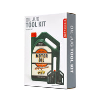 Kikkerland Oil Jug Tool Kit packaging on a white background
