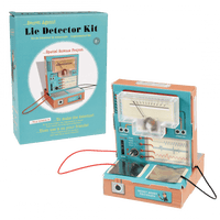 Secret Agent Lie Detector Kit with packaging on a green background