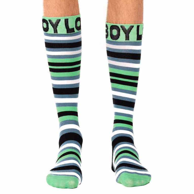 Loverboy Green Knee High Sock