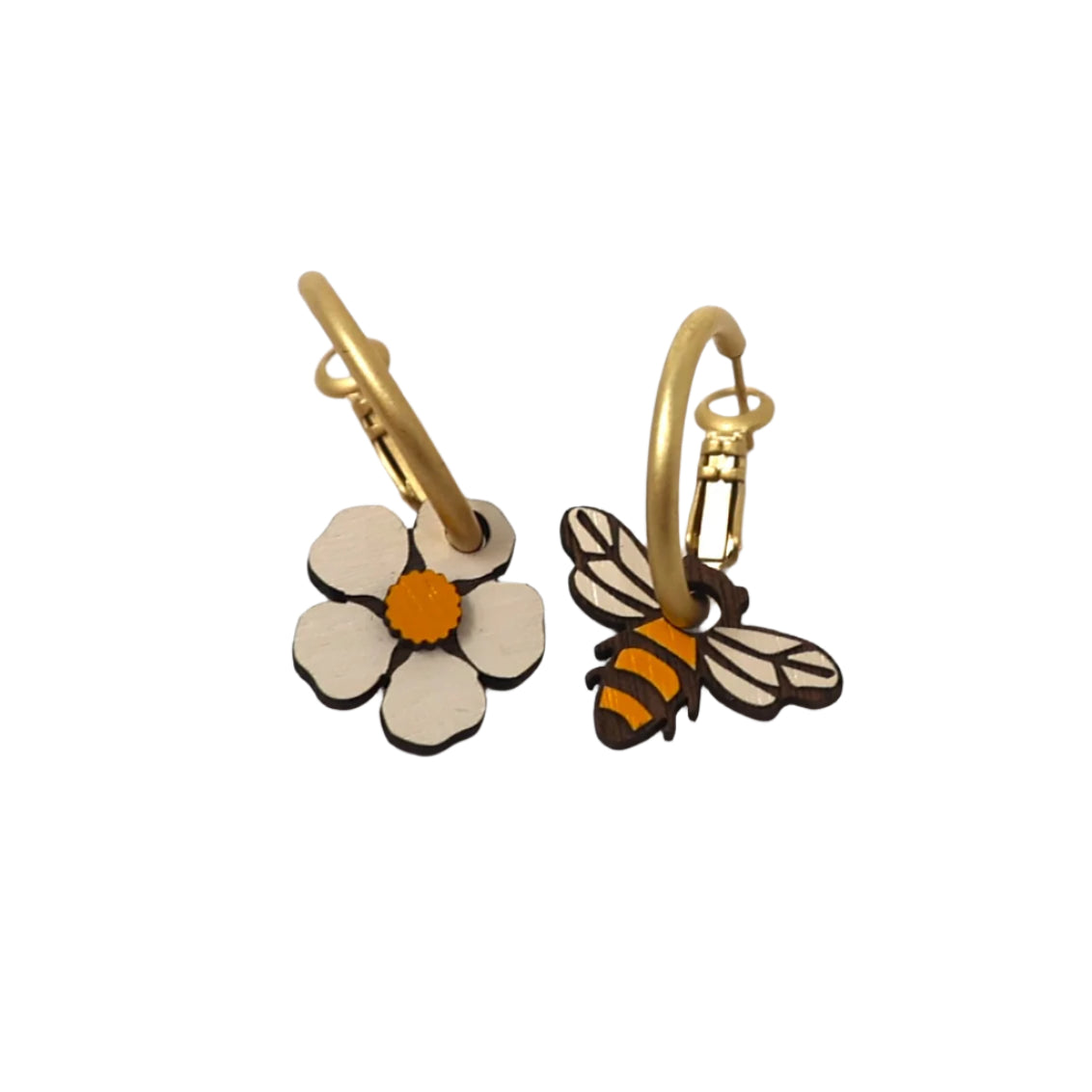 More than Human Bee & Daisy Earrings
