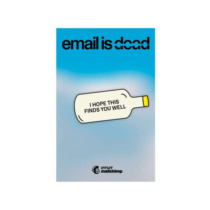 Mailchimp Message in a Bottle Pin Badge