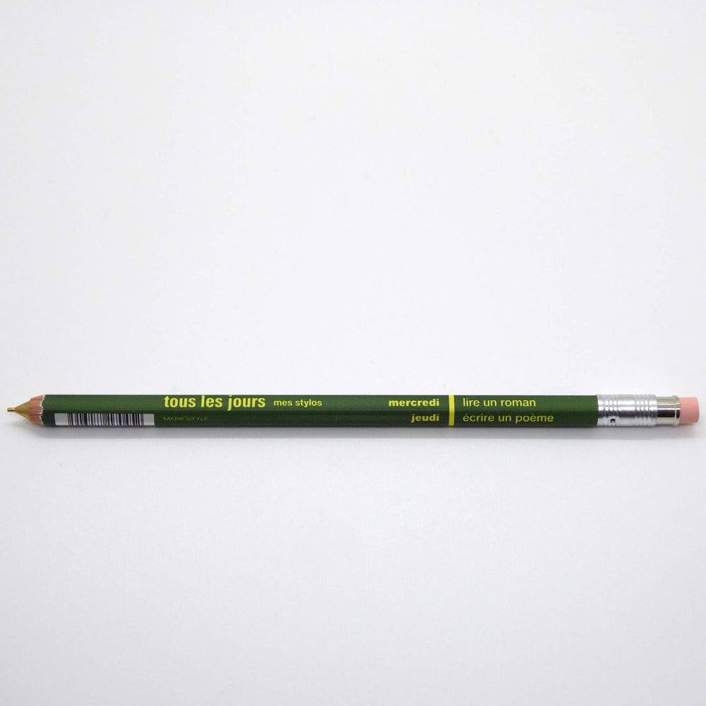 Mechanical Pencil with Eraser Green