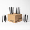 Nova Stripe Black Tumbler 500ml Set of 4 - the set of four and its box.
