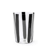 Nova Stripe Black Tumbler 500ml Set of 4 single glass on white background.