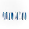 Nova Stripe Navy Tumbler 500ml Set of 4