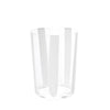 Nova Stripe White Tumbler 500ml Set of 4 - single glass on white background.