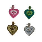 My Doris Green Heart Earrings