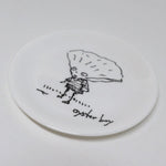 Tim Burton oyster boy illustrated fine bone china coaster