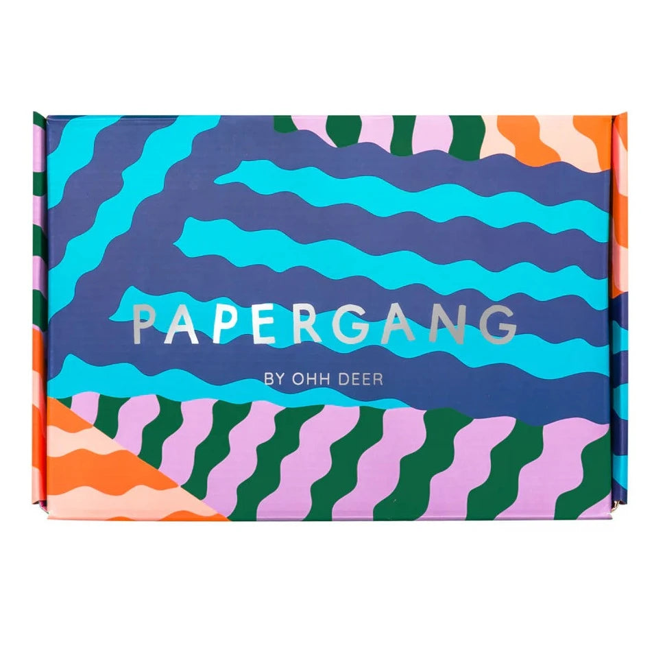 striped stationery box