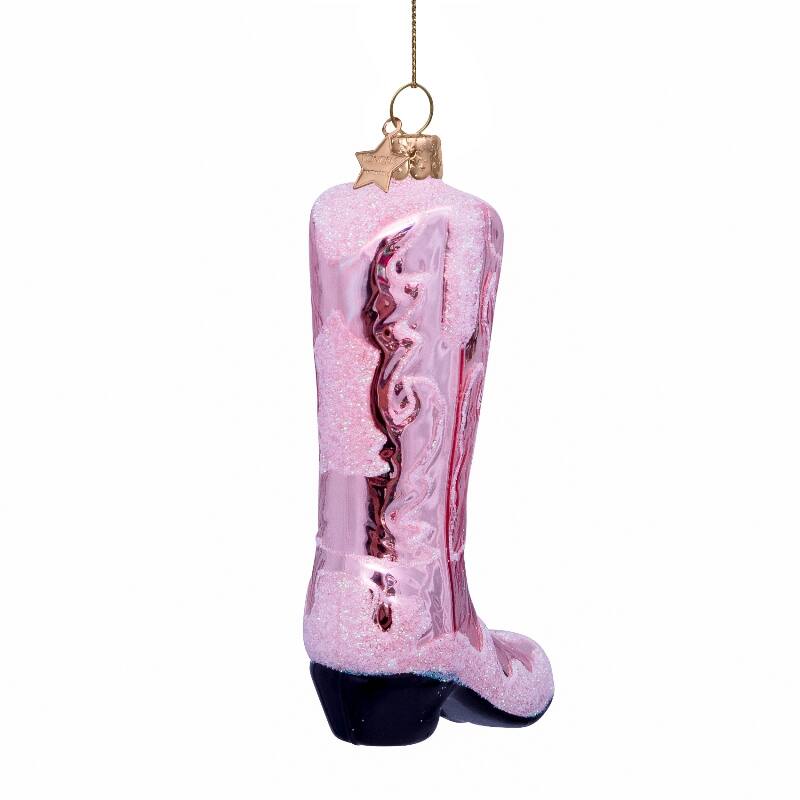 Pink Cowboy Boot Bauble